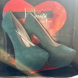 Luichiny Teal 7” Platform Heels